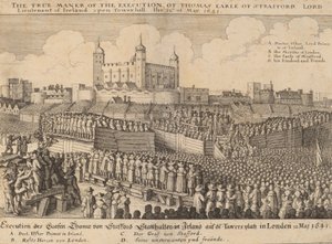 对托马斯-温特沃斯的处决，1641年。 作者 瓦茨劳斯·霍拉尔