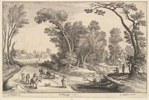 去市场，1652年。 作者 瓦茨劳斯·霍拉尔