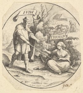 犹大和添马舰，1640年。 作者 瓦茨劳斯·霍拉尔