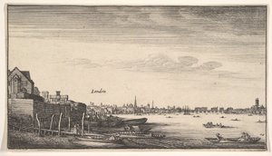 伦敦从米尔福德楼梯（1643-1644）处观看。 作者 瓦茨劳斯·霍拉尔