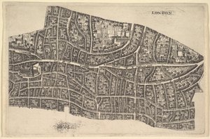 大火之前的伦敦，1666-77。 作者 瓦茨劳斯·霍拉尔