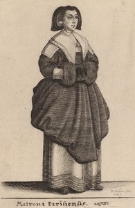 Matrona Parisiensis, 1643. 作者 瓦茨劳斯·霍拉尔