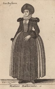 Mulier Basiliensis, 1644. 作者 瓦茨劳斯·霍拉尔