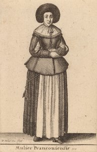 Mulier Franconiensis, 1643. 作者 瓦茨劳斯·霍拉尔