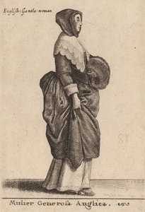 Mulier Generosa Anglica, 1642. 作者 瓦茨劳斯·霍拉尔