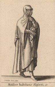Mulier Habitans Algieri，1644。 作者 瓦茨劳斯·霍拉尔