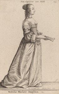 Nobilis Mulier Anglica, 1649. 作者 瓦茨劳斯·霍拉尔