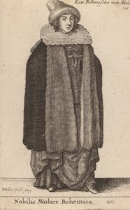Nobilis Mulier Bohemica，1649年。 作者 瓦茨劳斯·霍拉尔
