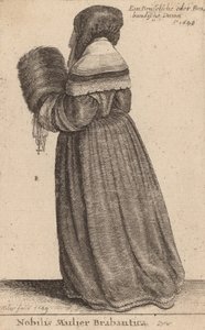 Nobilis Mulier Brabantica, 1649. 作者 瓦茨劳斯·霍拉尔