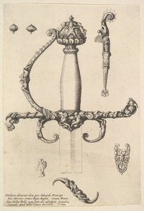 观赏剑柄，1642年。