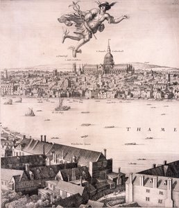 伦敦的全景图，约1670年 作者 瓦茨劳斯·霍拉尔