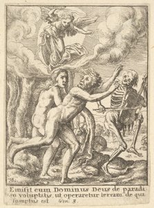 失落的天堂，源自死亡之舞，1651年。 作者 瓦茨劳斯·霍拉尔