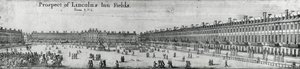 Lincolns Inn Fields的前景，c.1650 作者 瓦茨劳斯·霍拉尔
