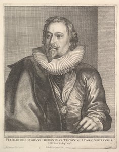 理查德·韦斯顿（Richard Weston），波特兰伯爵，1645年。 作者 瓦茨劳斯·霍拉尔