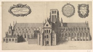 圣保罗教堂，南侧 Ecclesiae Cathedralis St.Pauli, A Meridi Prospectus, 1658。 作者 瓦茨劳斯·霍拉尔