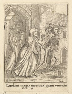 死亡舞蹈中的修道院，1651年。 作者 瓦茨劳斯·霍拉尔
