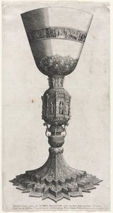 大圣杯饰以人物，1640年。 作者 瓦茨劳斯·霍拉尔