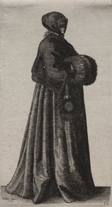从贵族到乡村女性，英国女性的几种习性，1639年。 作者 瓦茨劳斯·霍拉尔