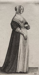 从贵族到乡村妇女，英国妇女的几种习性，1640年。 作者 瓦茨劳斯·霍拉尔