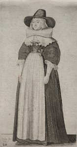 从贵族到乡村妇女，英国妇女的几种习性，1640年。 作者 瓦茨劳斯·霍拉尔