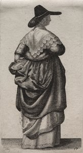 从贵族到乡村妇女，英国妇女的几种习性，1640年。 作者 瓦茨劳斯·霍拉尔