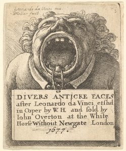 标题页，《潜水员Anticke Faces》，1677年。 作者 瓦茨劳斯·霍拉尔