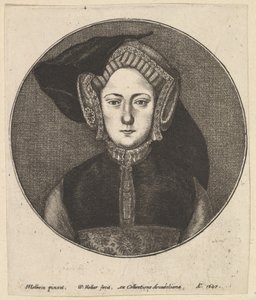 《未知女人》，1647年。 作者 瓦茨劳斯·霍拉尔