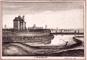 伦敦芬斯伯里新河头附近的景色，1665年 作者 瓦茨劳斯·霍拉尔