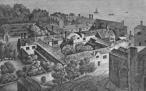 温彻斯特故居（Southchester），约1649年，摄于1912年c1812年，圣救世主塔 作者 瓦茨劳斯·霍拉尔