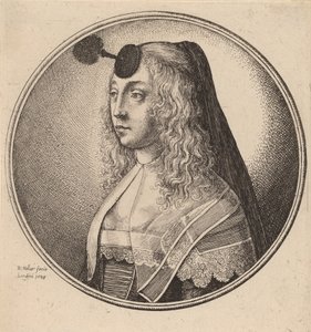 安特卫普的女人，1643年。 作者 瓦茨劳斯·霍拉尔