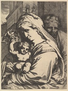 圣家族，1612年。 作者 Werner Jacobsz。范登瓦尔克特