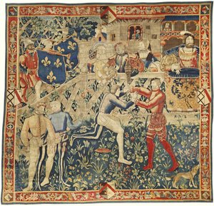 国王亨利八世和国王弗朗西斯一世的会面挂毯，约1520年。 作者 西欧应用艺术