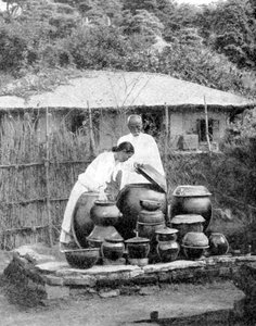 韩国的白袍居民，1936年。