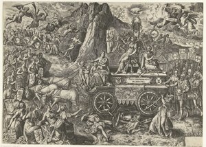 和平战车，1577 年
Pacis triumphantis delineatio（物体上的标题） 作者 威廉·范·海赫特（一）