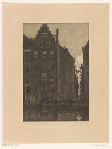 阿姆斯特丹达姆拉克河畔的房屋
达姆拉克河上（原标题） 作者 Wijnand Otto Jan Nieuwenkamp（艺术家签名）