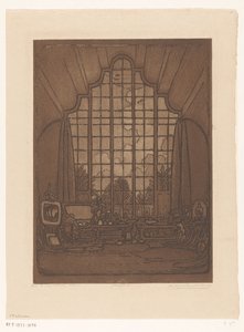 Wijnand Otto Jan Nieuwenkamp 位于埃顿 Het Marken 的工作室内景
在我的工作室，埃顿（原标题） 作者 Wijnand Otto Jan Nieuwenkamp（艺术家签名）