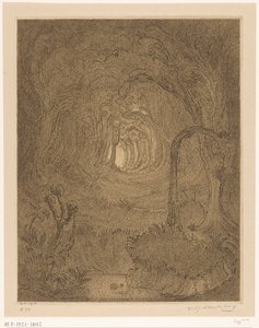 爪哇的丛林
丛林中（原标题） 作者 Wijnand Otto Jan Nieuwenkamp（艺术家签名）