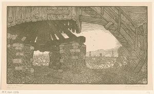 布鲁日玉米磨坊的下半部分
布鲁日的磨坊（原标题） 作者 Wijnand Otto Jan Nieuwenkamp（艺术家签名）