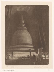 斯里兰卡康提夜晚的佛塔
静夜，康提，锡兰（原标题）