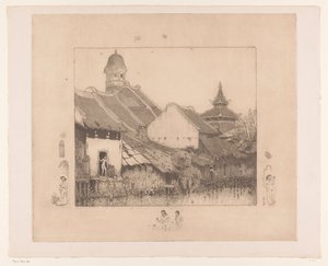 三宝垄的房屋和浴客
在甘榜。三宝垄（原标题） 作者 维南德·奥托·扬·纽文坎普
