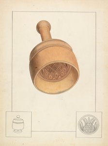 黄油模具，约1937年。 作者 威尔伯·赖斯