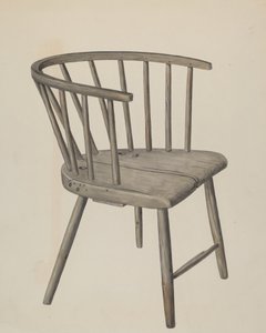 手工制作的扶手椅，约1937年。