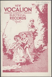 Vocalion唱片公司公告, 1920年代