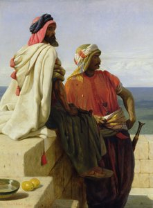 撒拉逊人在他们的位置前，1864年