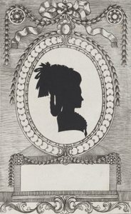 洛德罗尼伯爵夫人的剪影，1784-1834。 作者 威廉·阿克曼
