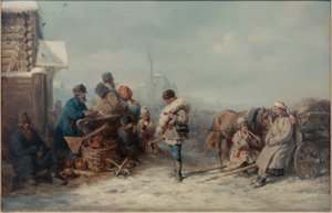 Jahrmarkt in Jelna im Gouvernement Smolensk 作者 威廉·阿曼德斯·比尔