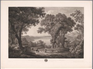 罗马附近的阿尔巴诺湖
Der See von Albano dei Rom（标题见实物） 作者 威廉·弗里德里希·格梅林