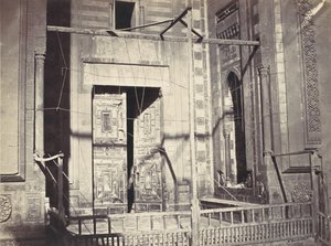 清真寺门，苏丹-哈桑（Sultan Hassan）。下半部分，约1860年。