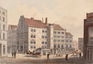 汉堡 1845 凯泽霍夫酒店侧影 作者 威廉豪雅