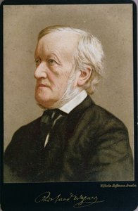 Richard Wagner的肖像（1813-83）（彩色照片） 作者 威廉·霍夫曼